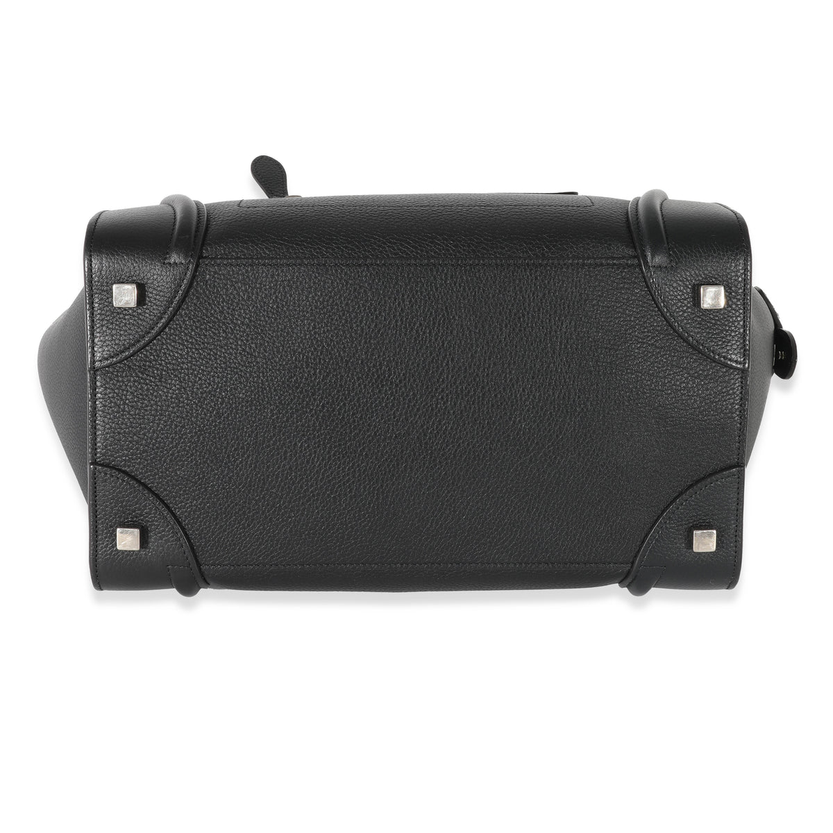 Celine Black Drummed Calfskin Mini Luggage