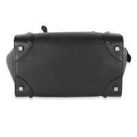 Celine Black Drummed Calfskin Mini Luggage