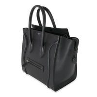 Celine Black Drummed Calfskin Mini Luggage