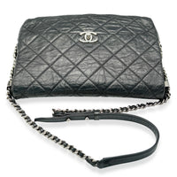 Chanel Black Crackled Aged Calfskin Big Bang Flap Bag