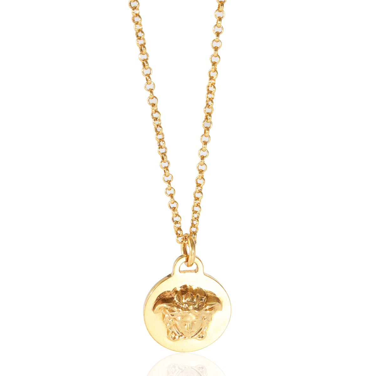 Versace Medusa Gold Tone Pendant