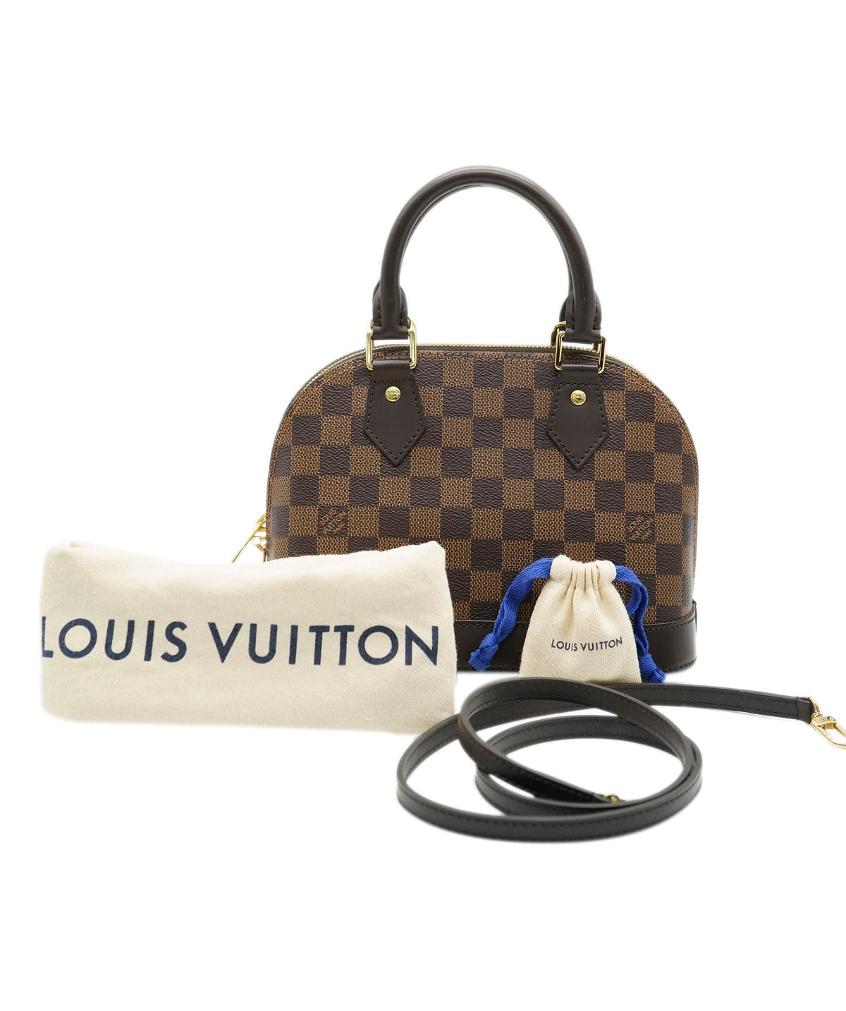 Louis Vuitton Damier Ebene Coated Canvas Alma BB Bag Louis Vuitton