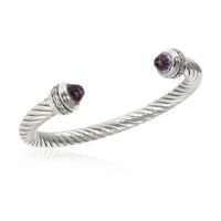 David Yurman Cable Classics Bracelet with Amethyst in Sterling Silver 0.41 CTW