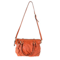 Gucci Orange Leather Guccissima Sukey Tote