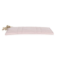 Christian Dior Metallic Pink Lady Dior Card Holder