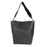 Celine Black Calfskin Medium Seau Sangle Bucket Bag Medium