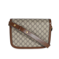 Gucci GG Supreme & Brown Leather 1955 Horsebit Shoulder Bag