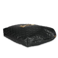 Saint Laurent Black Quilted Lambskin ICare Maxi Shopping Bag