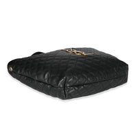 Saint Laurent Black Quilted Lambskin ICare Maxi Shopping Bag