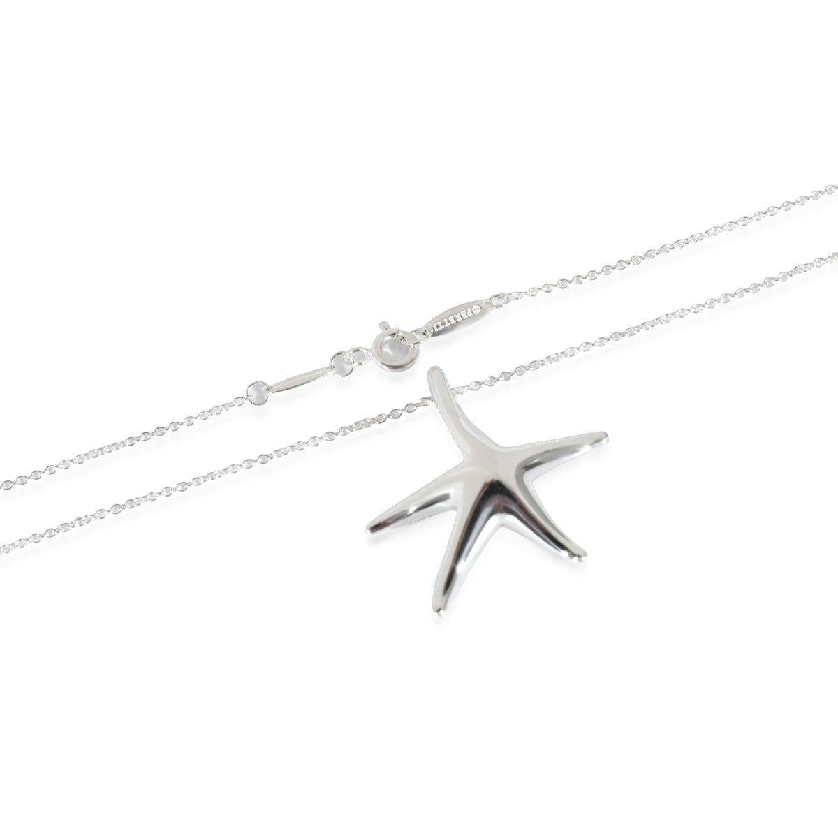 Tiffany & Co. Elsa Peretti Starfish Pendant in Sterling Silver on a Chain