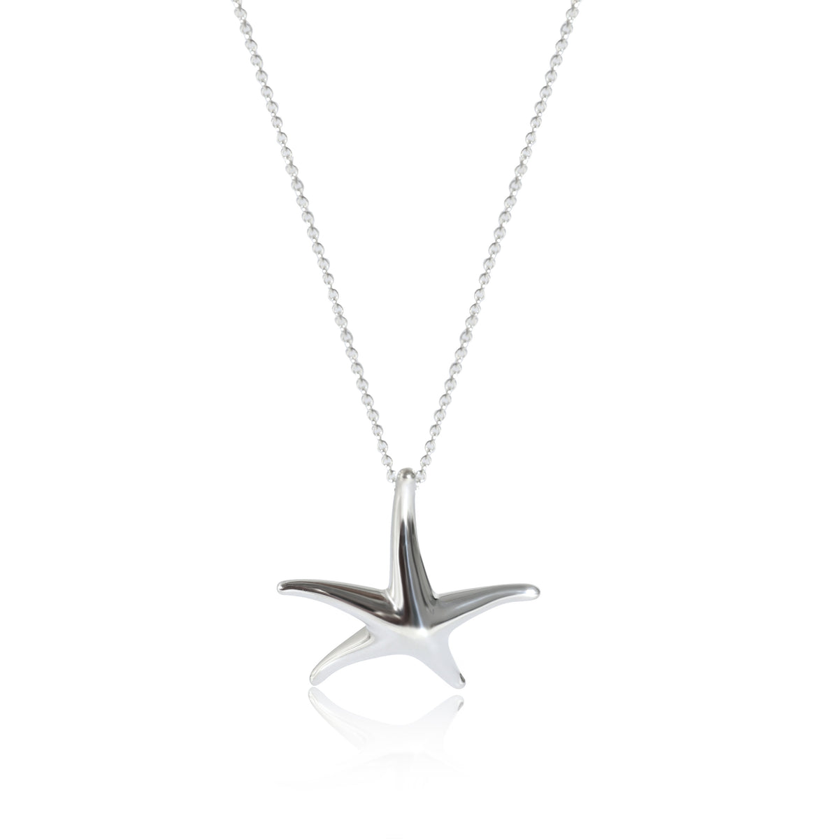 Tiffany & Co. Elsa Peretti Starfish Pendant in Sterling Silver on a Chain