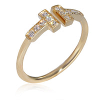 Tiffany & Co. Tiffany T Diamond Wire Ring in 18k Yellow Gold 0.13 CTW