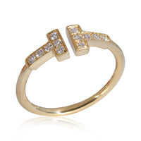 Tiffany & Co. Tiffany T Diamond Wire Ring in 18k Yellow Gold 0.13 CTW