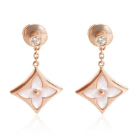 Louis Vuitton Color Blossom BB Star Earrings in 18K  Rose Gold 0.08 CTW