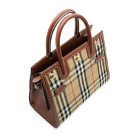 Burberry Vintage Check Mini Two Handle Title Bag