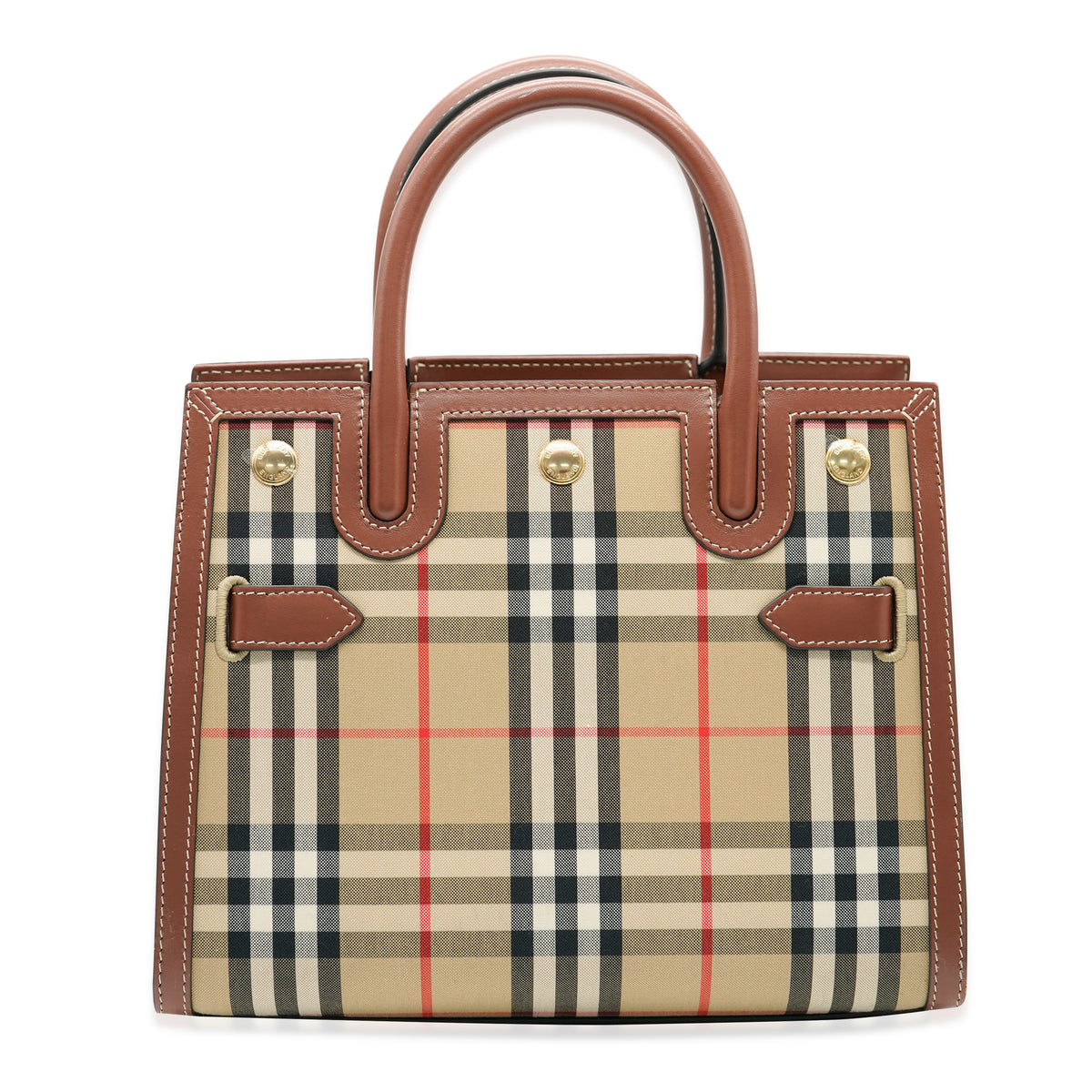 Burberry Vintage Check Mini Two Handle Title Bag