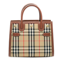 Burberry Vintage Check Mini Two Handle Title Bag