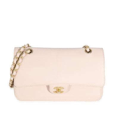 Chanel Beige Caviar Medium Classic Pure Double Flap Bag