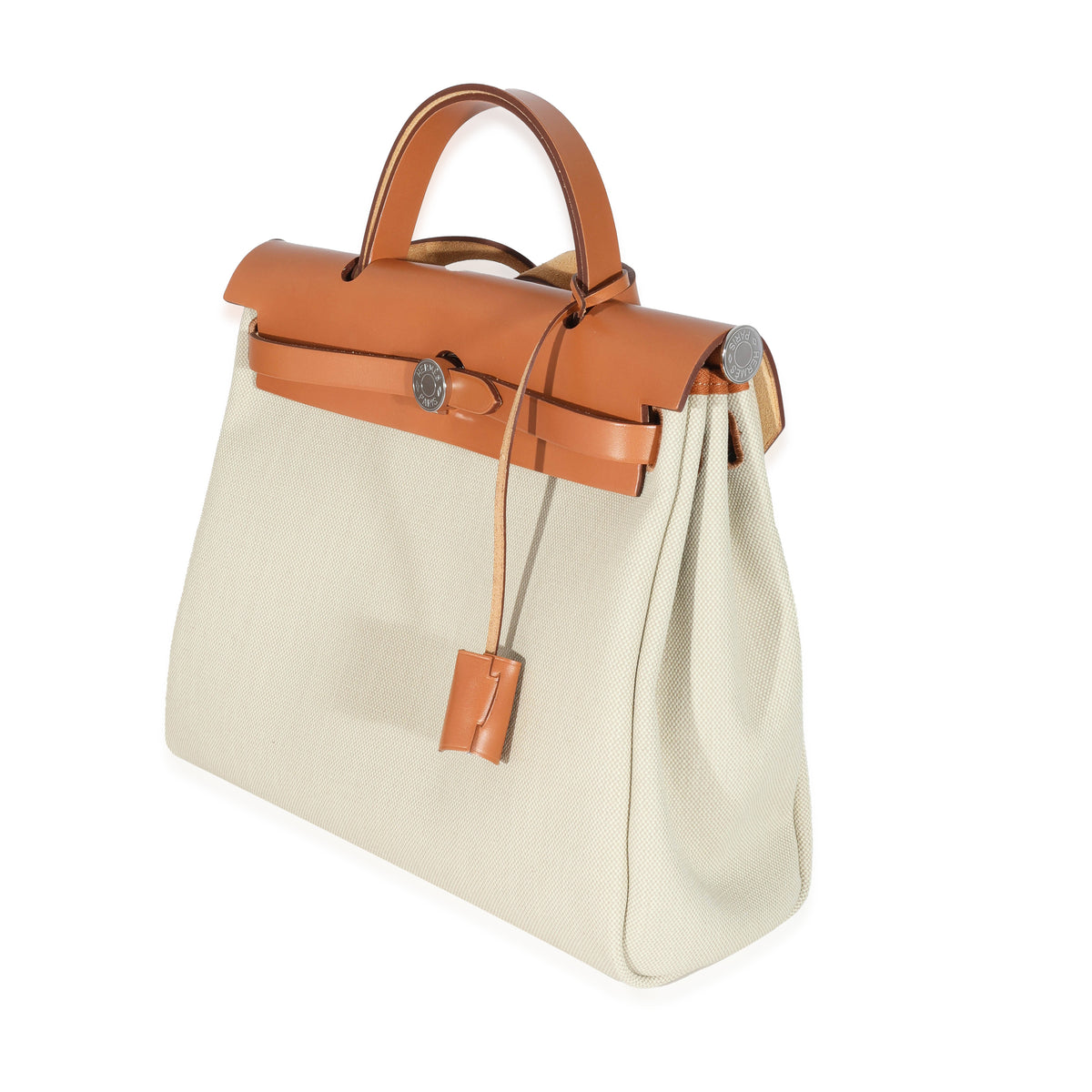 Herbag Zip 31 Orange Canvas and Tan Leather PHW