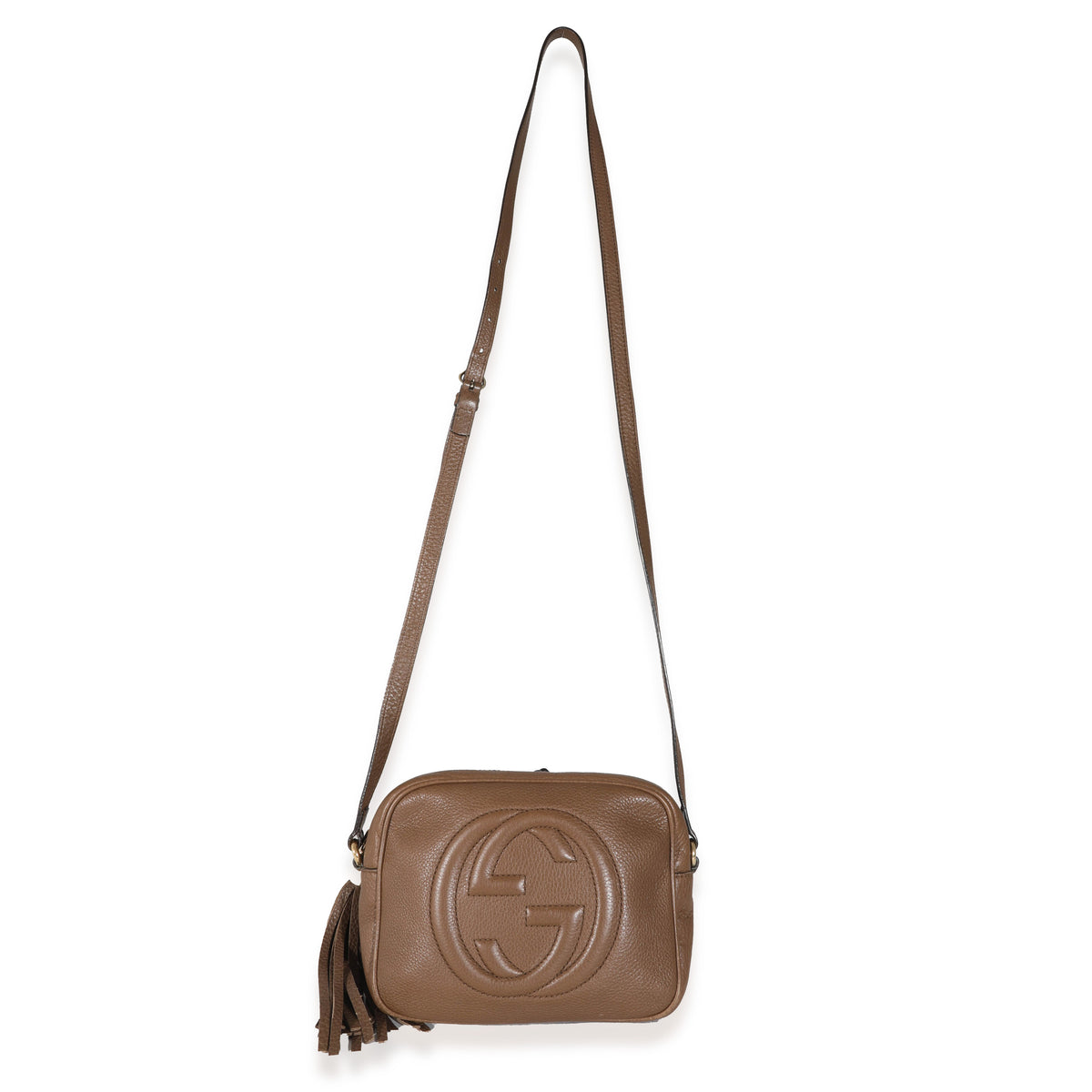 Gucci Brown Pebbled Leather Soho Disco Bag