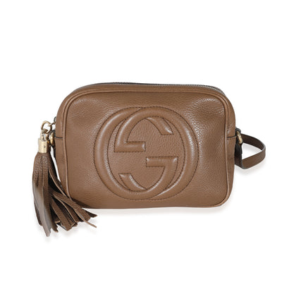 Gucci Brown Pebbled Leather Soho Disco Bag