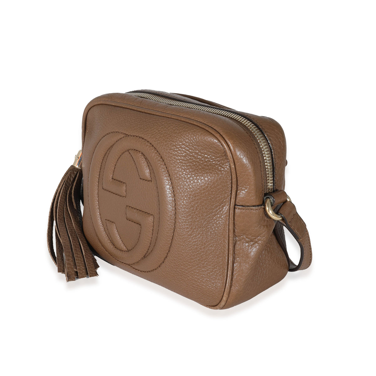 Gucci Brown Pebbled Leather Soho Disco Bag