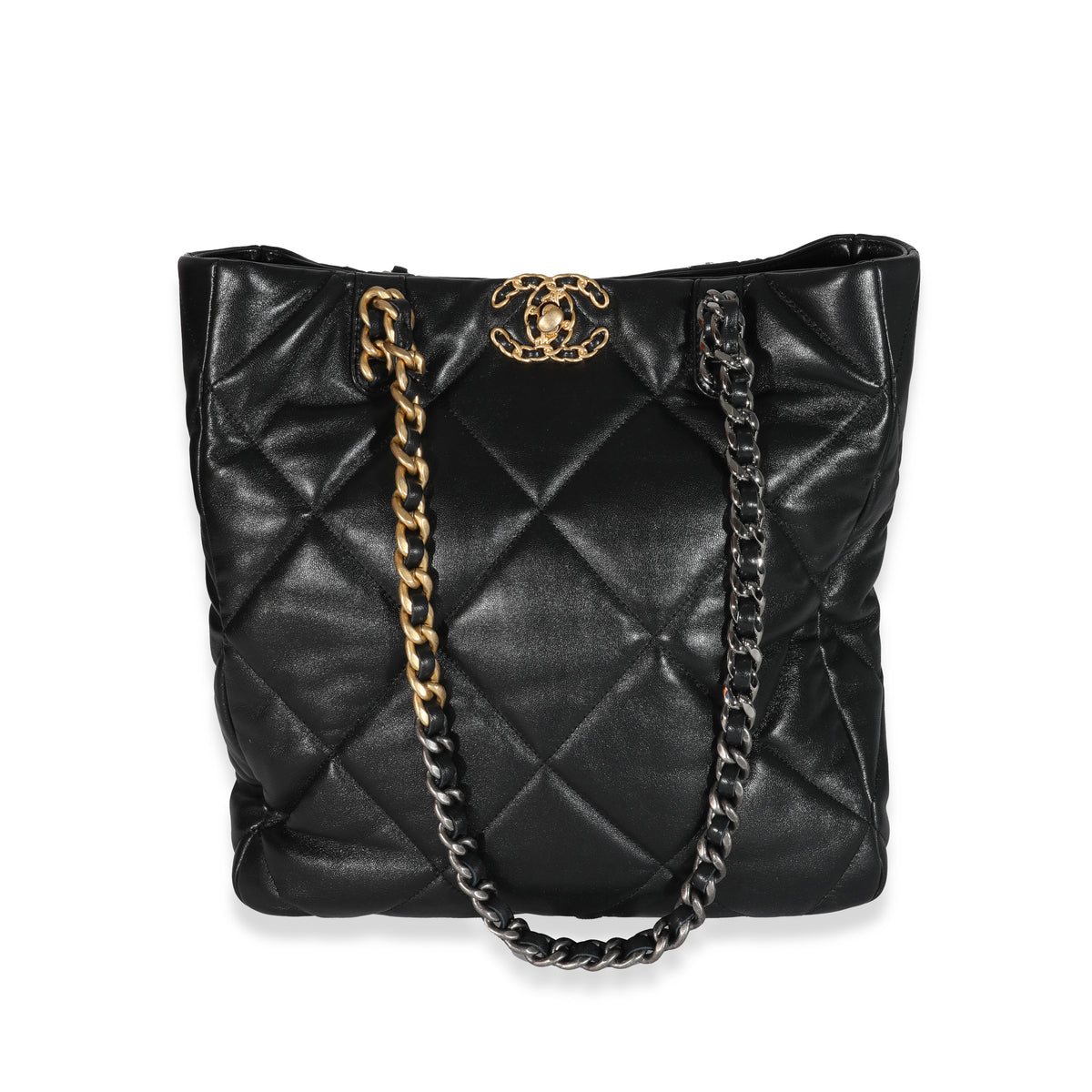 Chanel Black Quilted Lambskin 19 Flap Gold And Ruthenium Hardware, 2022  Available For Immediate Sale At Sotheby's