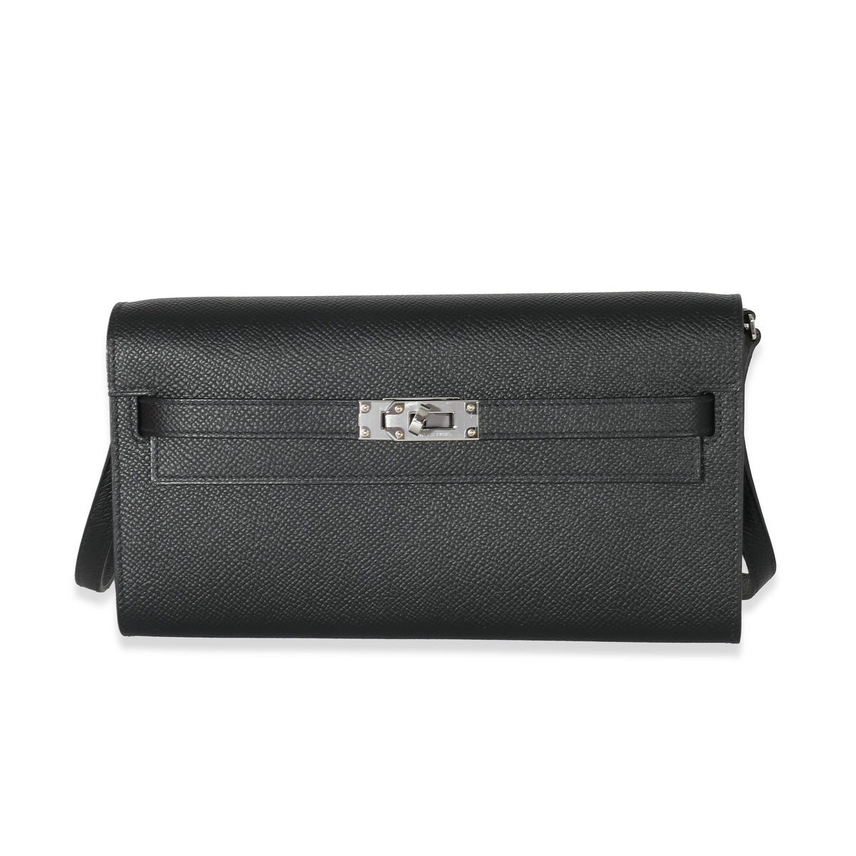 Hermes Black Epsom Kelly To Go PHW