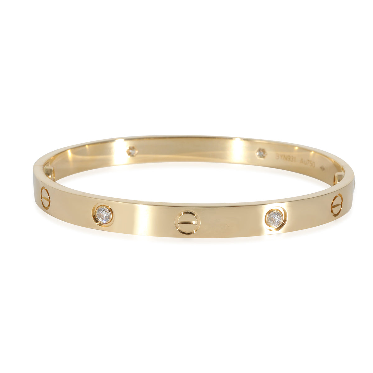 Cartier Love Bracelet, 4 Diamonds (Yellow Gold, Diamonds)