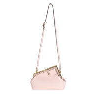 Fendi Pink Nappa Python Leather Small First Pouch