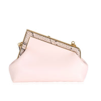 Fendi Pink Nappa Python Leather Small First Pouch