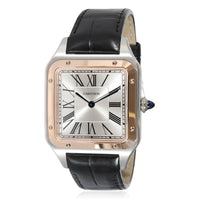 Cartier Santos-Dumont W2SA0011 Unisex Watch in 18kt Stainless Steel/Rose Gold