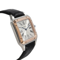 Cartier Santos-Dumont W2SA0011 Unisex Watch in 18kt Stainless Steel/Rose Gold