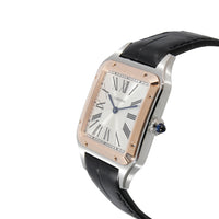 Cartier Santos-Dumont W2SA0011 Unisex Watch in 18kt Stainless Steel/Rose Gold