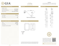 GIA Certified 1.70 Ct Emerald cut G VS2 Loose Diamond