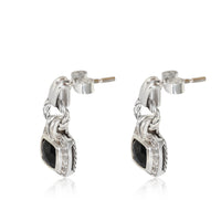 David Yurman Albion Onyx Diamond Earrings in  Sterling Silver