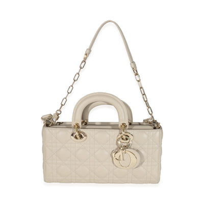 Christian Dior Sand Cannage Lambskin Medium D-Joy Bag