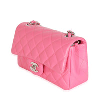 Chanel Pink Lambskin Classic Mini Rectangular Flap Bag