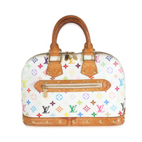 Louis Vuitton x Takashi Murakami White Monogram Multicolore Canvas Alma PM