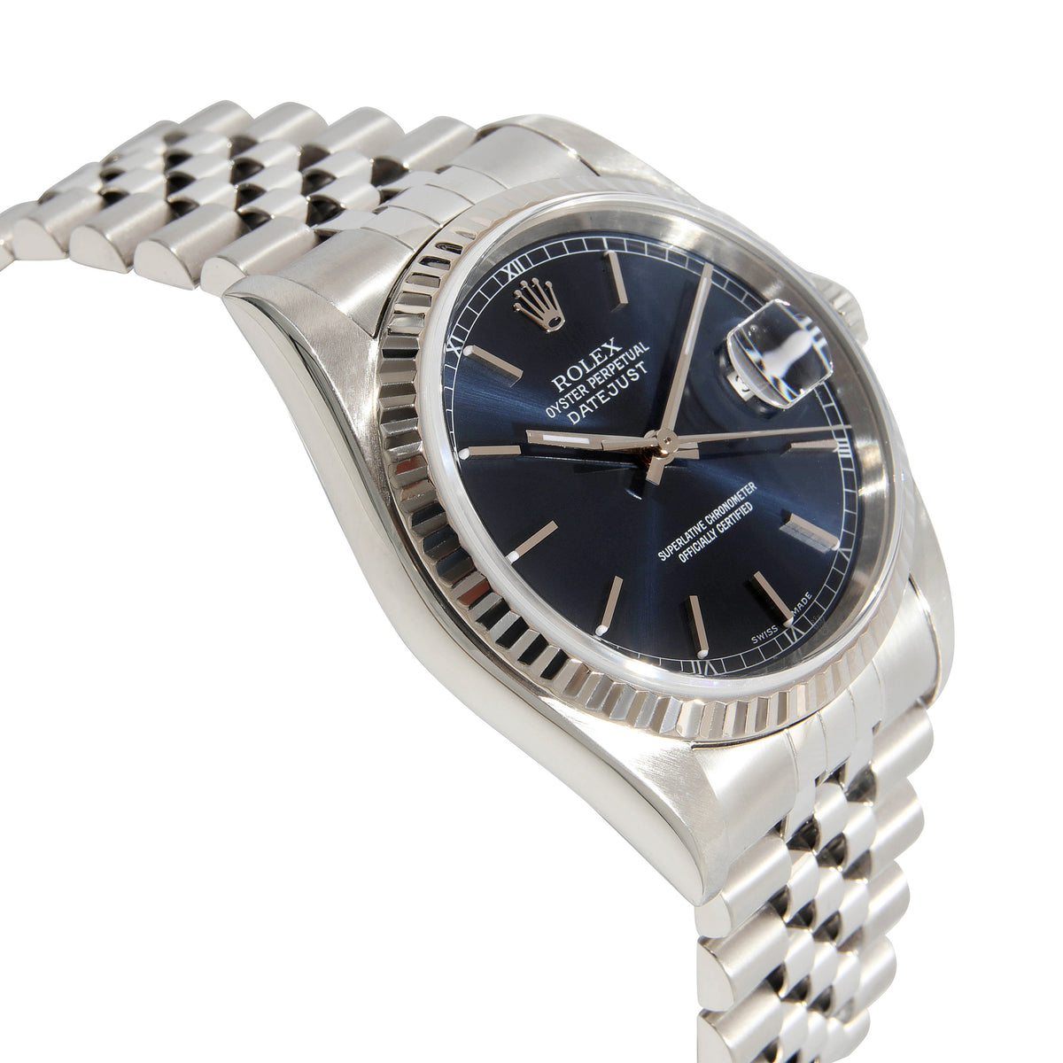 Rolex Datejust 16234 Men's Watch in 18kt Stainless Steel/White Gold