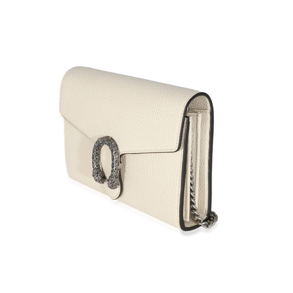 White Leather Dionysus Mini Chain Bag