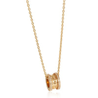 BVLGARI B.zero1 Diamond Necklace in 18k Yellow Gold 0.38 CTW