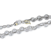 Lagos Fluted Caviar Double Chain Necklace in Yellow Gold/Sterling Silver