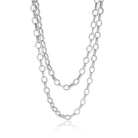 Lagos Fluted Caviar Double Chain Necklace in Yellow Gold/Sterling Silver