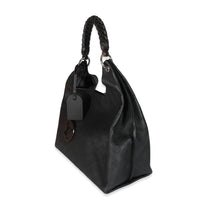 Louis Vuitton Black Mahina Carmel Hobo