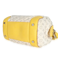 Louis Vuitton Jaune Monogram Denim Round Speedy Bag