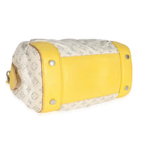 Louis Vuitton Jaune Monogram Denim Round Speedy Bag