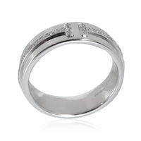 Tiffany & Co. Tiffany T Wide Diamond Ring in 18k White Gold 0.12 CTW