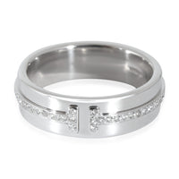 Tiffany & Co. Tiffany T Wide Diamond Ring in 18k White Gold 0.12 CTW