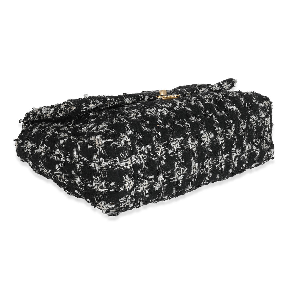Chanel Yellow/Black Tweed Flap Bag Chanel